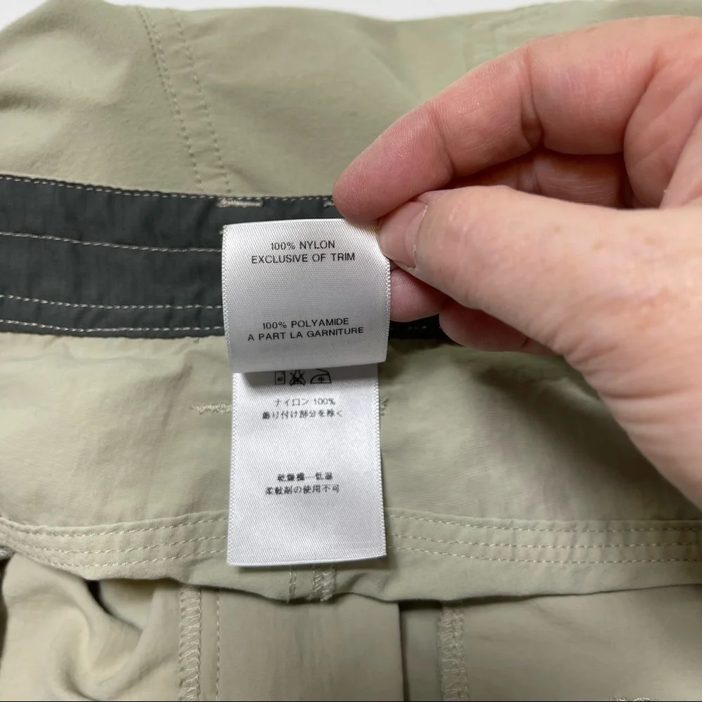 Patagonia Away From Home Hiking Tan Khaki Nylon Bermuda 9” Shorts 14